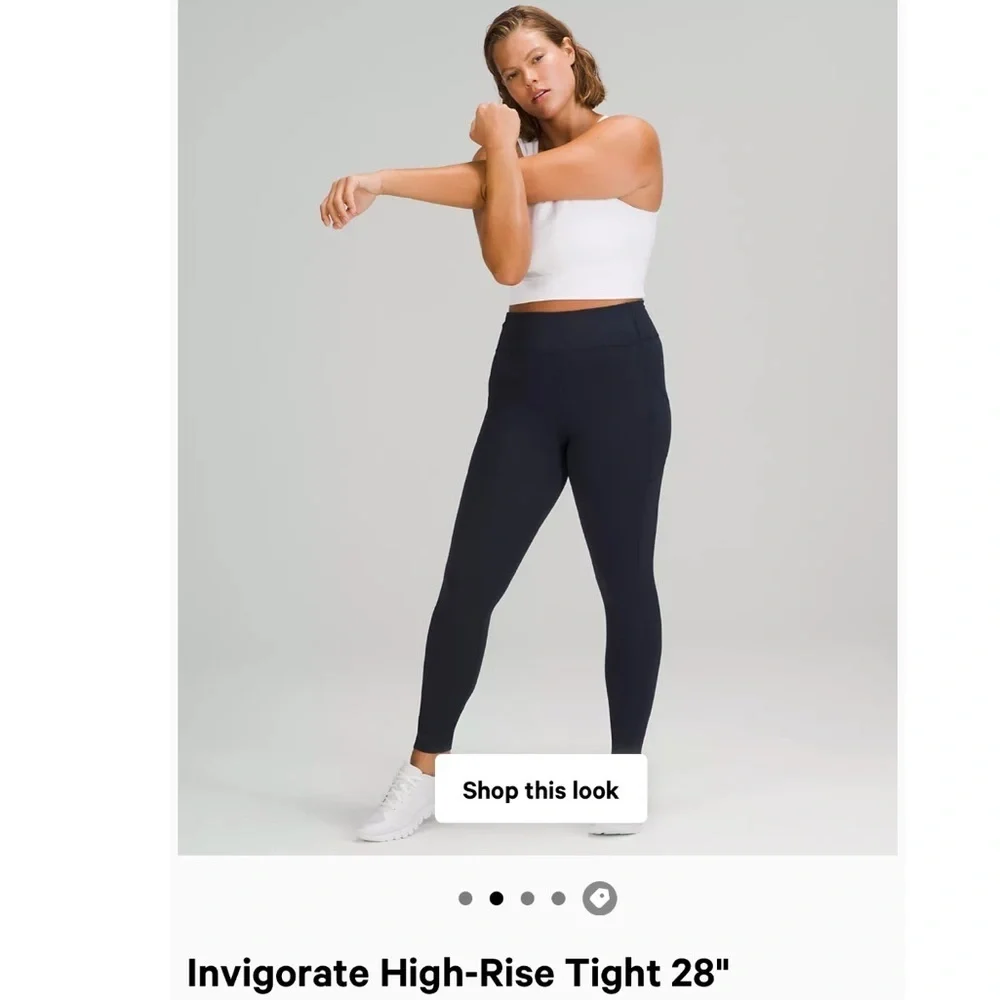 NWT lululemon invigorate high rise tight 28”